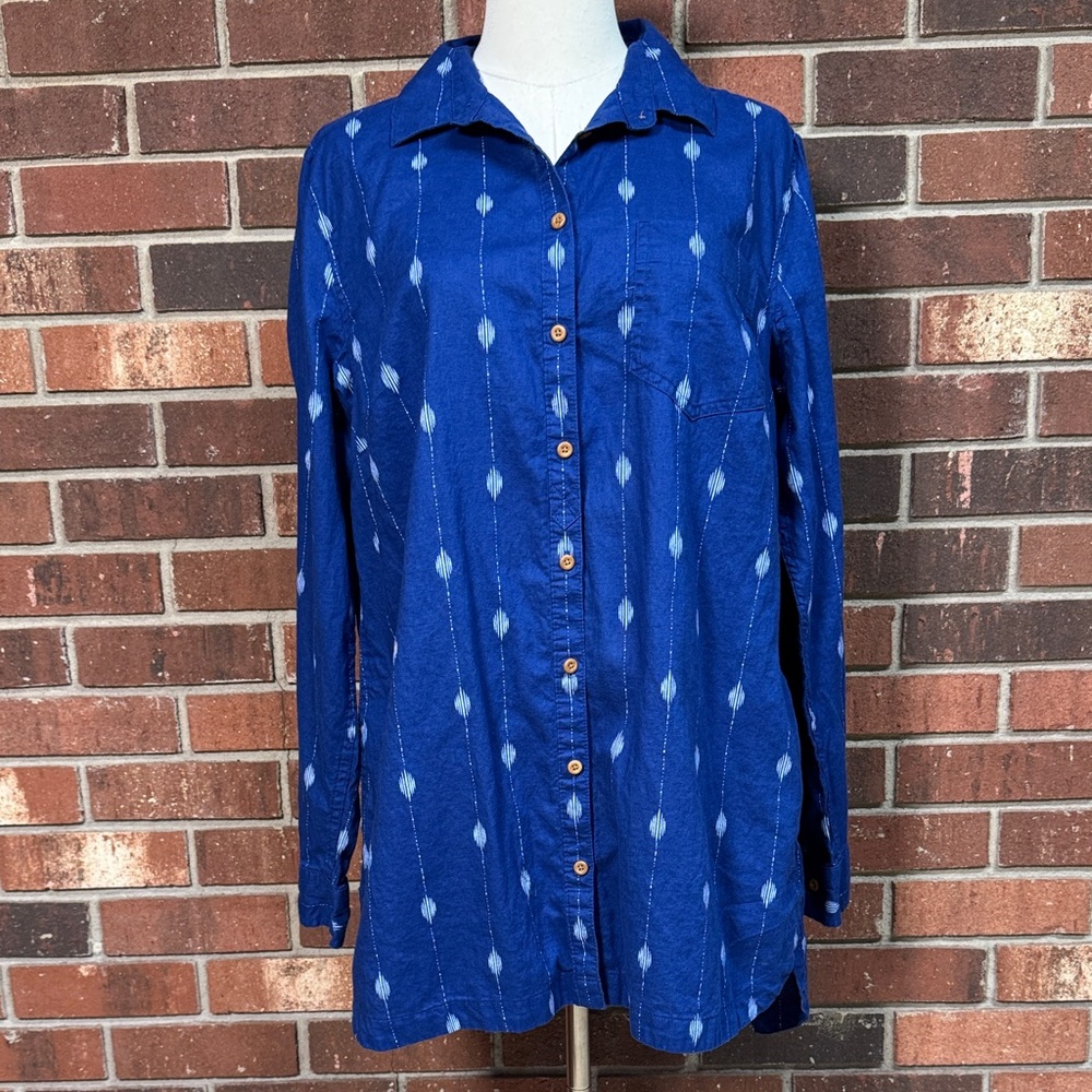Duluth Artisan Hemp Blue Tunic Size Large